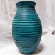 Large blue ceramic vase "Gauloise" – Potiers d’Accolay – Year 60