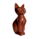 Scandinavian cat in vintage solid wood