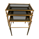 Brass tables and smoked glasses