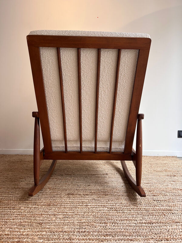 Rocking chair scandinave vintage
