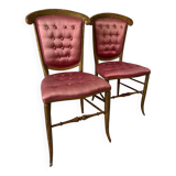 Napoleon 3 Satin Ball Chairs (X2)