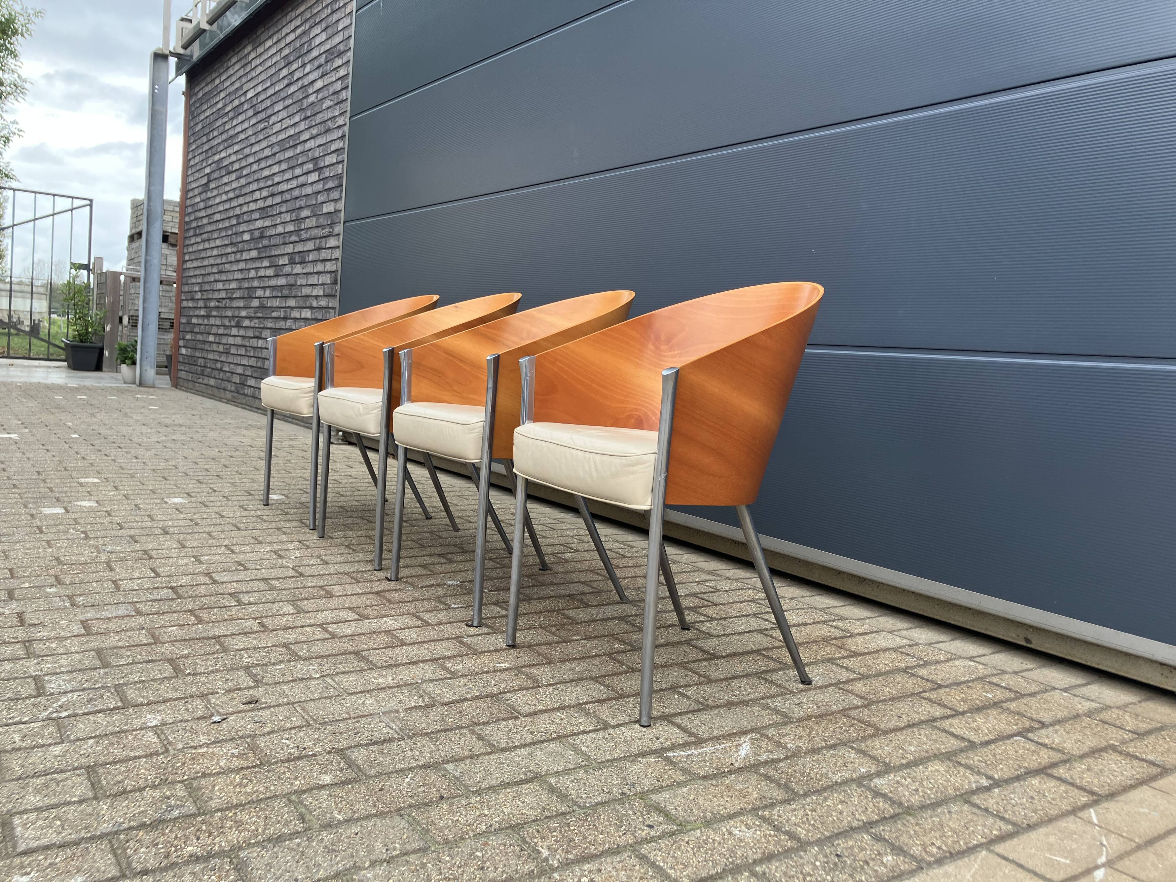 4x King Costes dining chairs, Philippe Starck, Aleph Driade