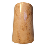 Travertine roller vase h=17cm