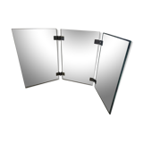 Miroir triptyque années 70 art déco 65x37cm