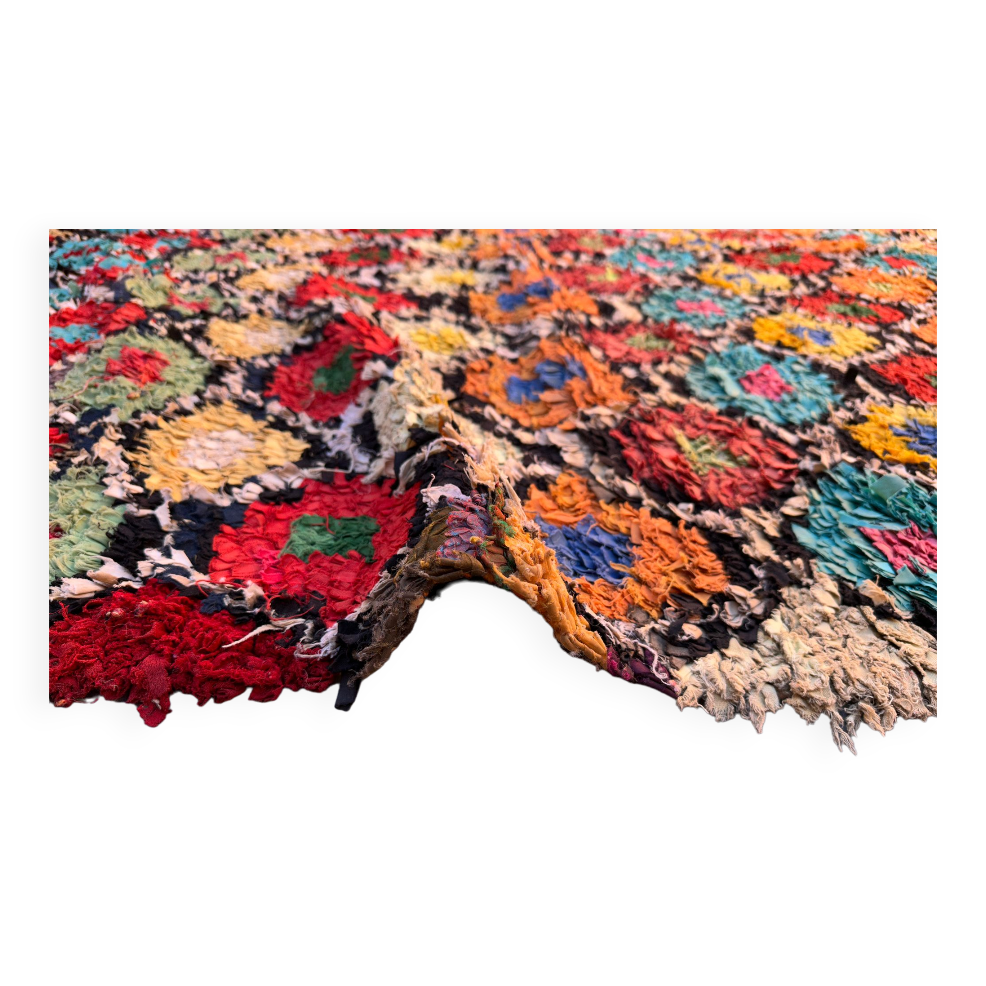 Berber carpet Boucherouite - 156 x 442 cm