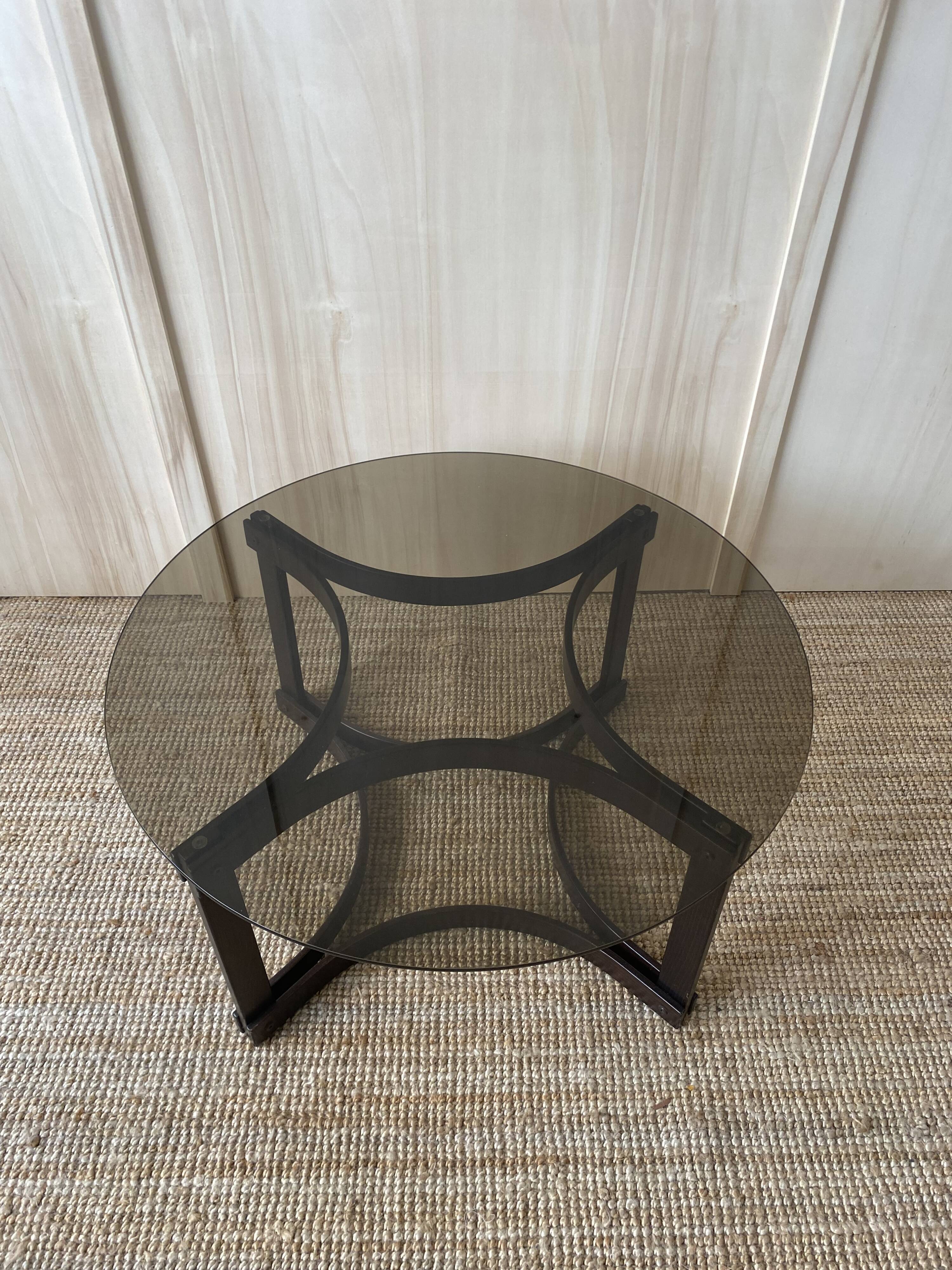 Glass & wood coffee table - Ingmar Relling
