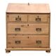 Commode, English slant-front desk, 19th century.