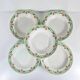 Set of 5 Sarreguemines "Maroussia" soup plates, early 20th century