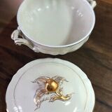 Soupière en porcelaine de Limoges Bernardaud modele louis xv