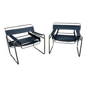 Paire de fauteuils Wassily par Marcel Breuer