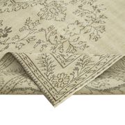 Handwoven rustic anatolian beige carpet 177 cm x 291 cm