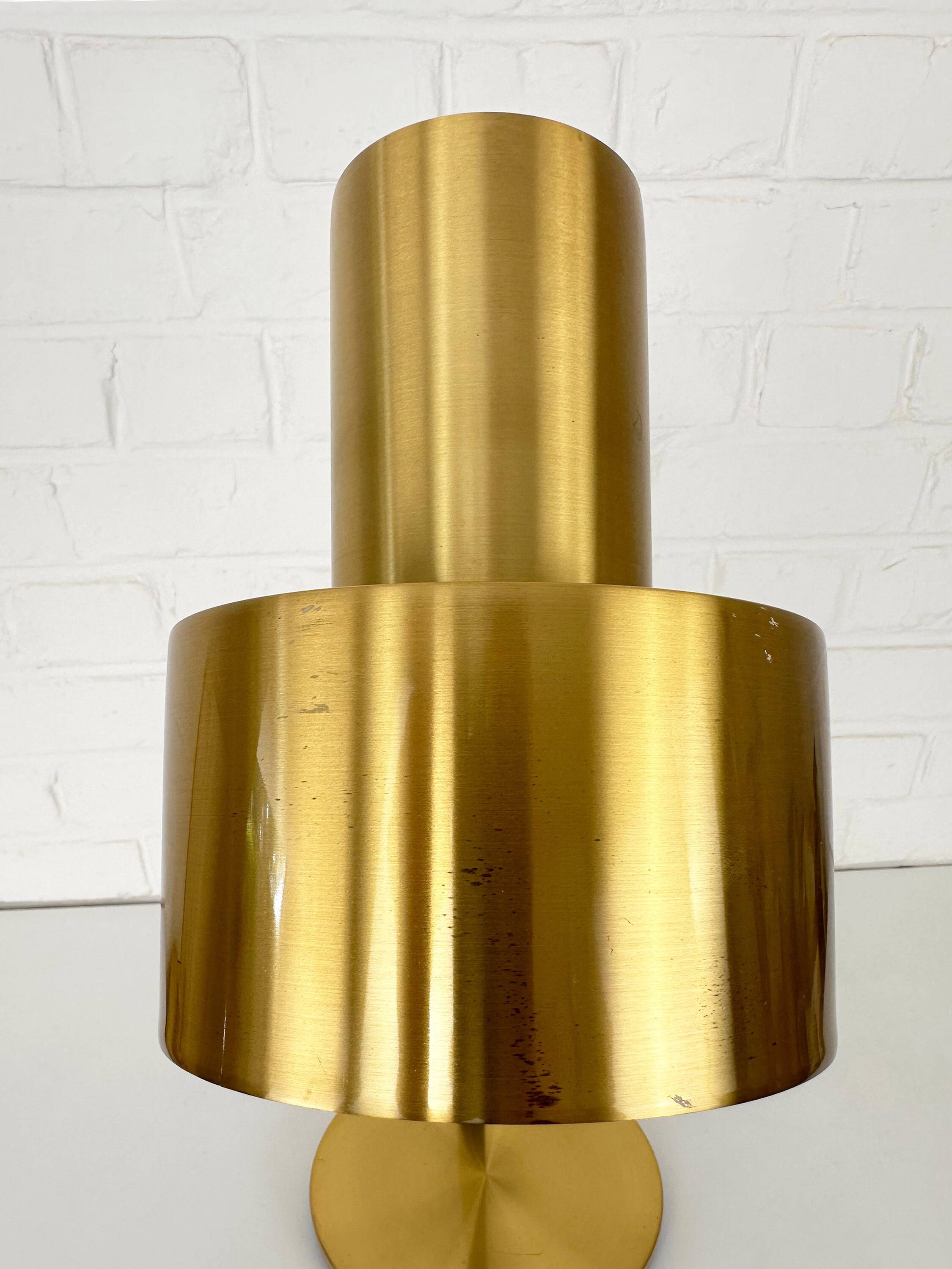 Desk lamp "Lento" Jo Hammerborg, Fog & Mørup, Brass, Denmark, 1960