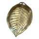 Old brass pocket vacuum, leaf.