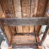 Antique Louis XV table with 3 drawers and 1 pull-out in solid cherry wood