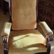 Ochre Voltaire armchair