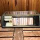 Old Brass Lantern Wall Lamp with Mirrored Background + Vintage Glass Plates