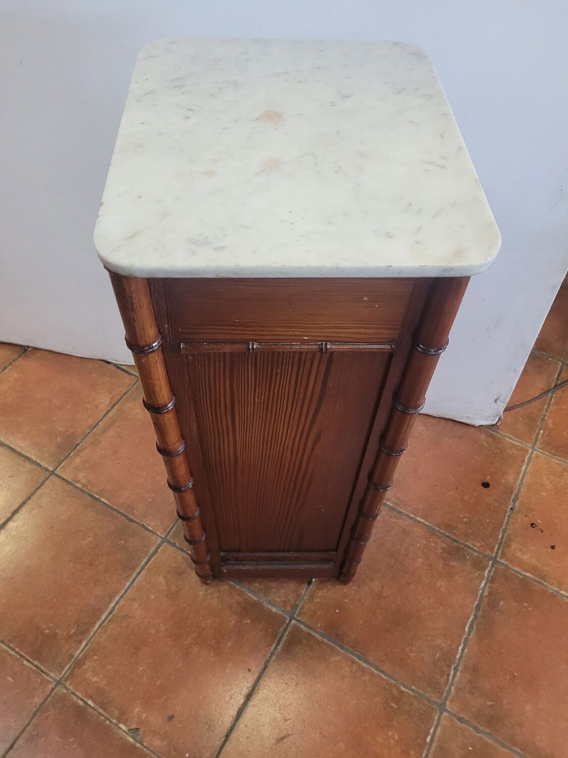 Bamboo wooden bedside table