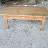 Rustic wooden coffee table