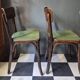 Suite de 4 anciennes chaises Bistrot Baumann Vintage Année 50