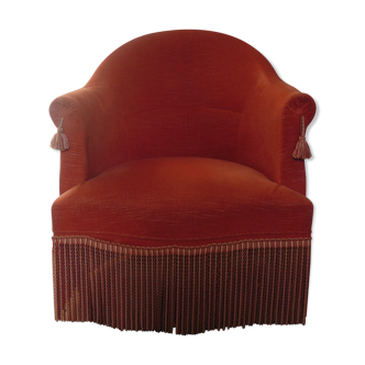 Velvet toad armchair
