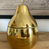 Vintage golden ice cube pear