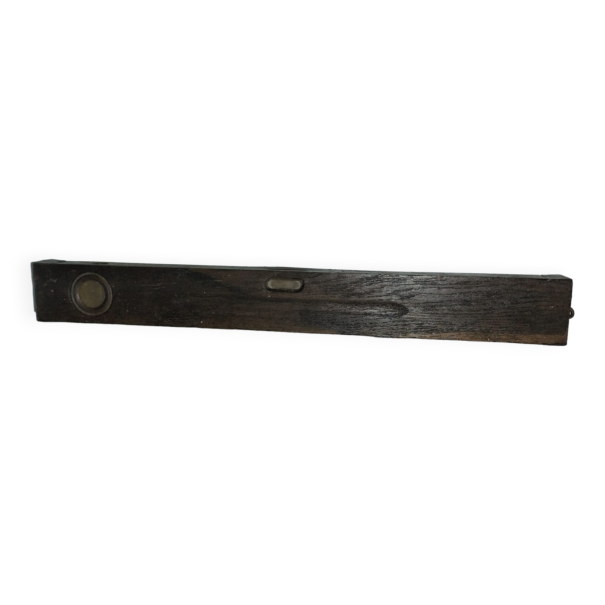 ANCIEN NIVEAU A bulles en bois et laiton - fonctionnel EUR 7,00