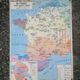 Old MDI History Map: The Crusades-Cultural Centres in France