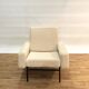Set de 2 fauteuils Guariche édition Airborne retapissés