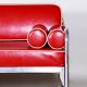 Bauhaus Sofa in Chrome and Leather attributed to Hynek Gottwald, Czech, 1930s