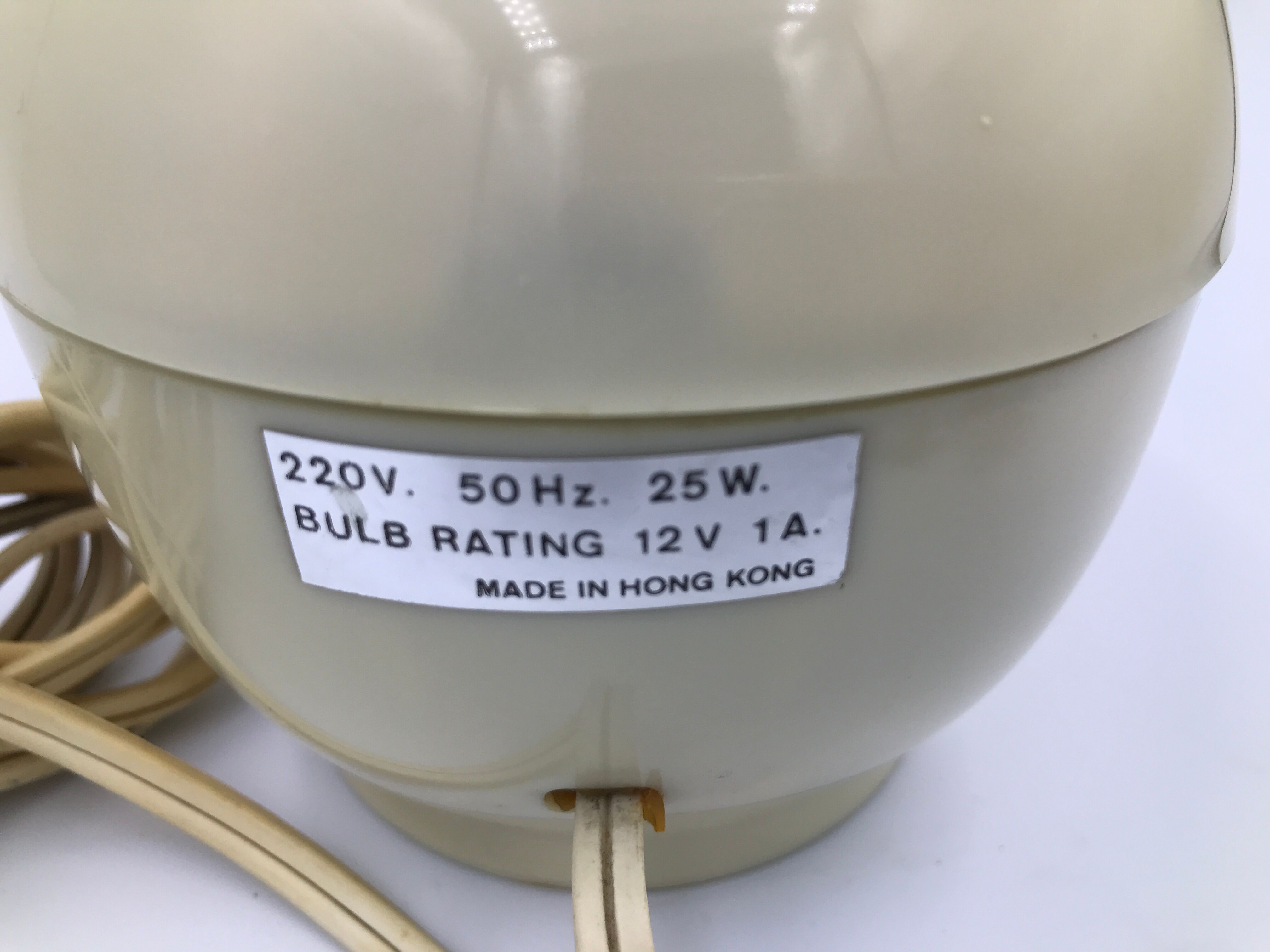 Vintage space age style alarm lamp with articulated arm 60s