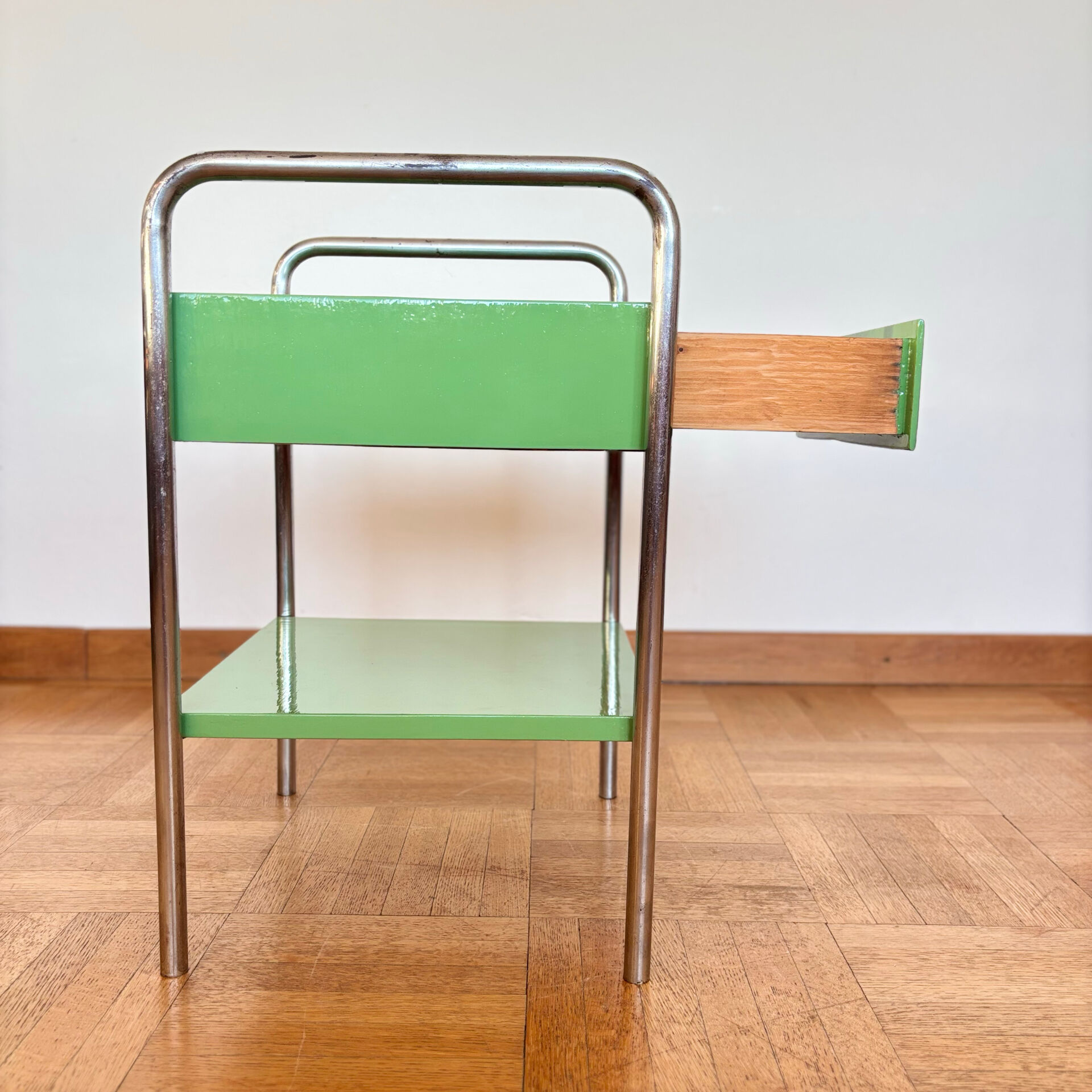 Functionalist bedside table