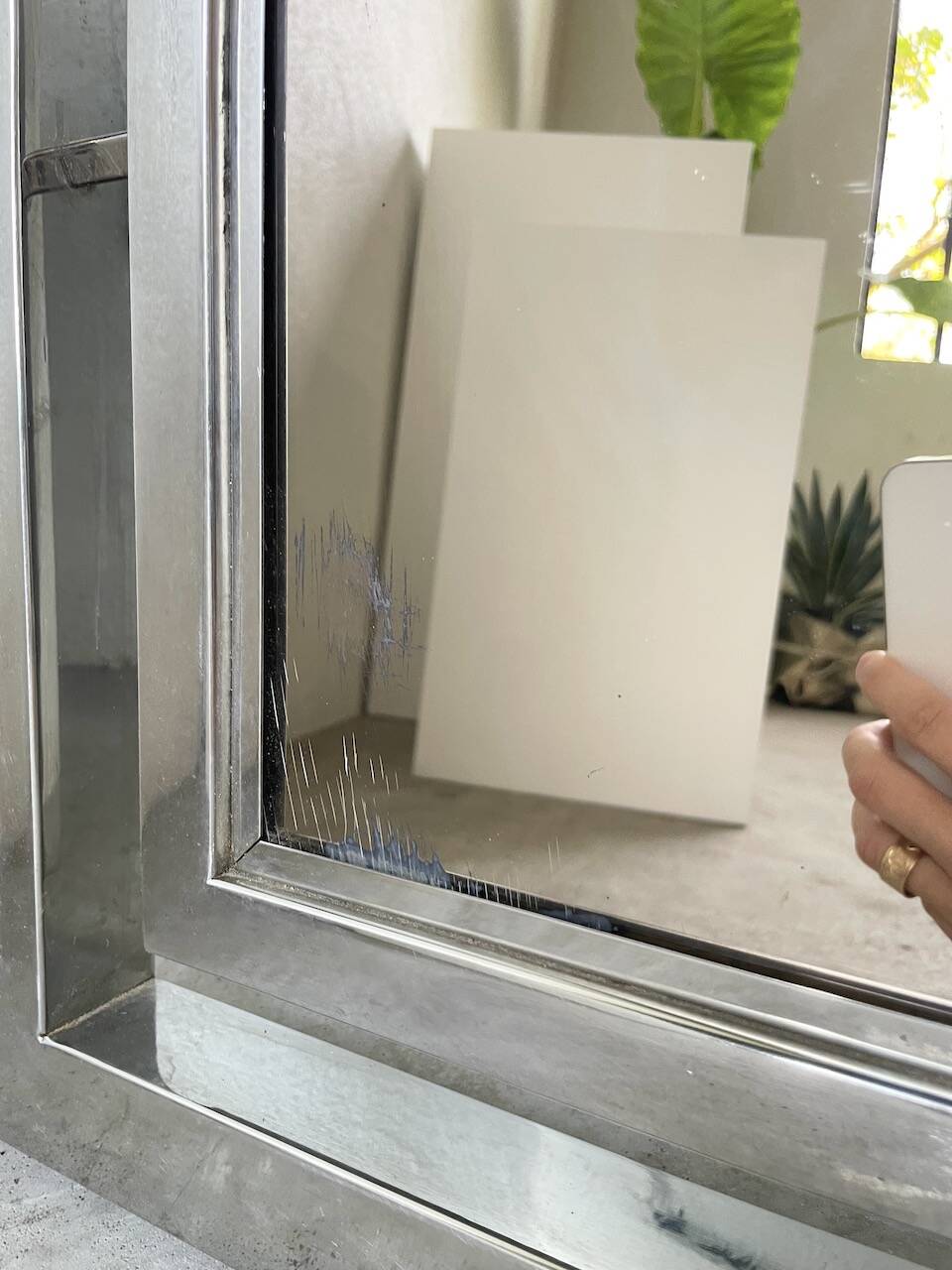 Art Deco Chrome Mirror