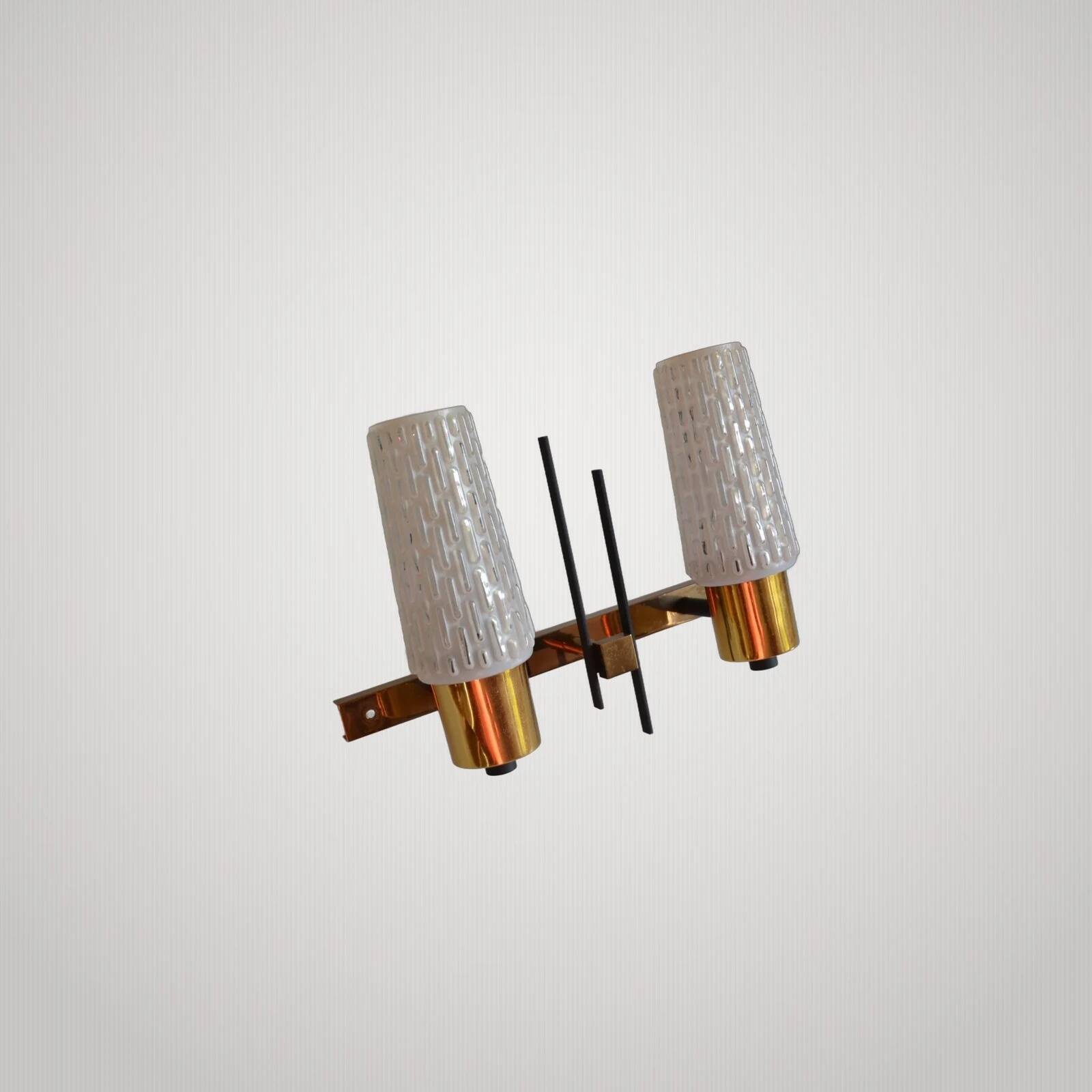 Large double wall lamp Arlus Lunel 1950