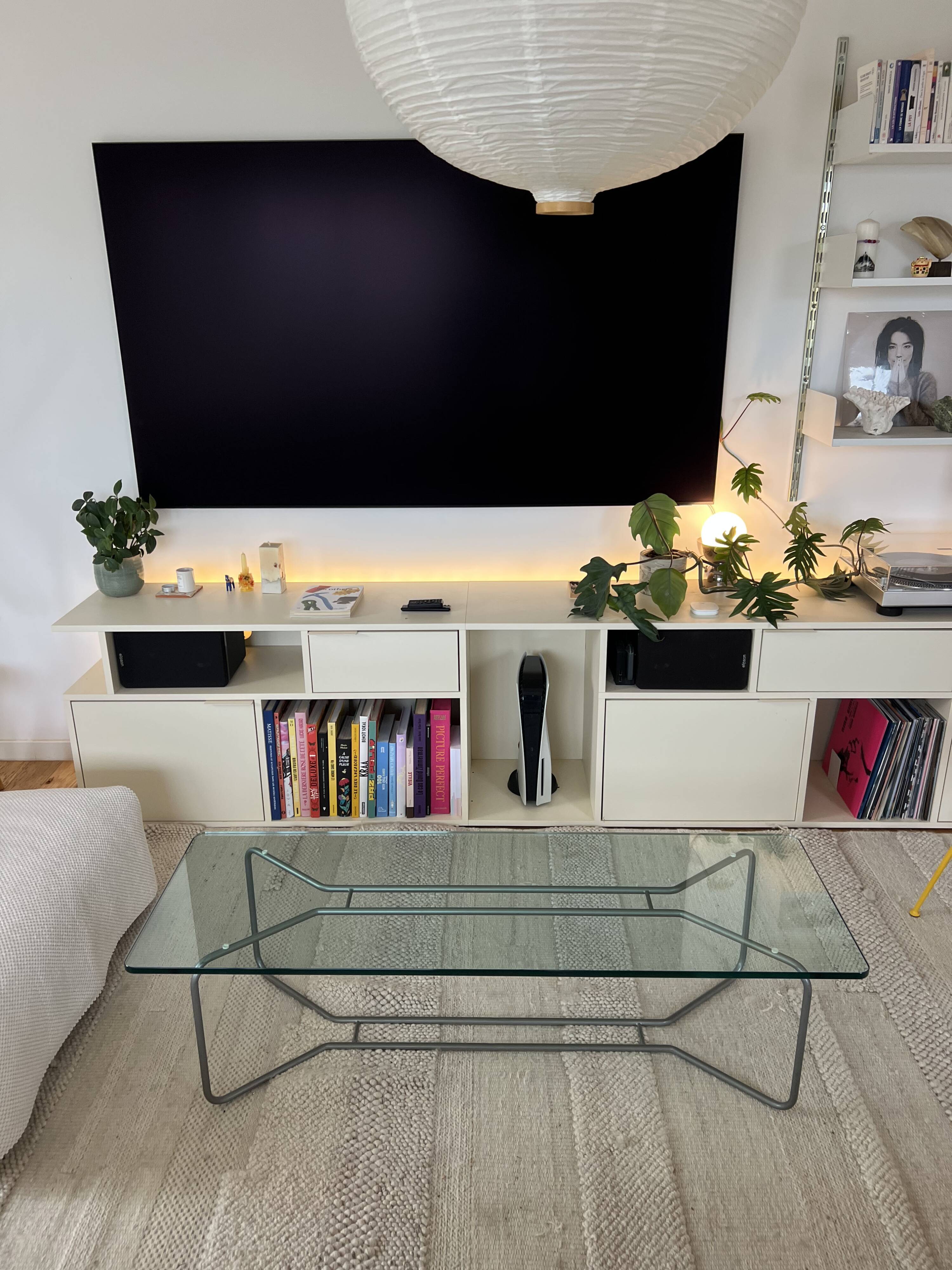 Table basse design moderniste (Style Bauhaus / Space Age)