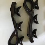 Pair of ceramic candlesticks