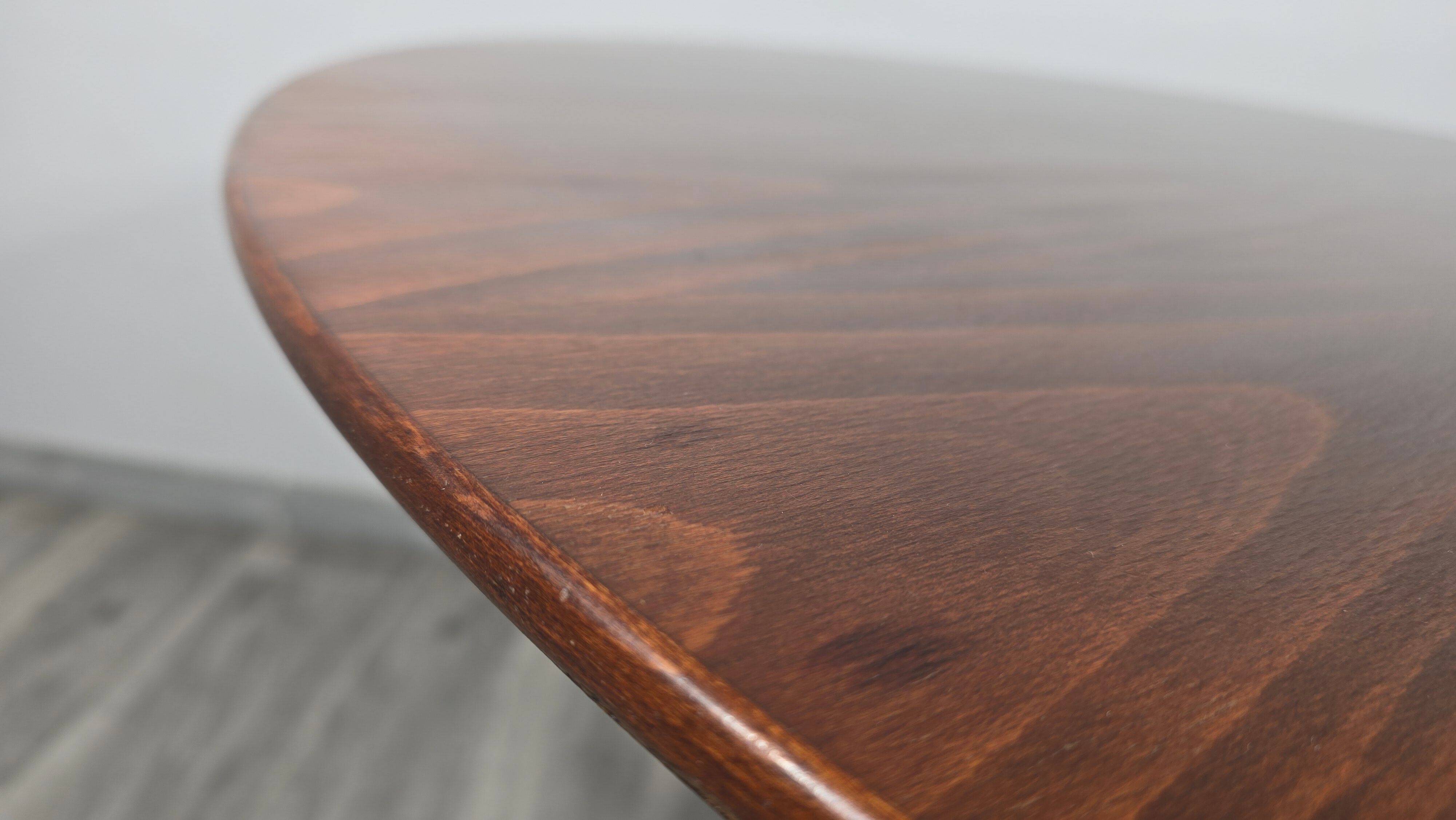 Mid-Century Pedestal Dining Table attributed to Dřevotvar Jablonné, 19