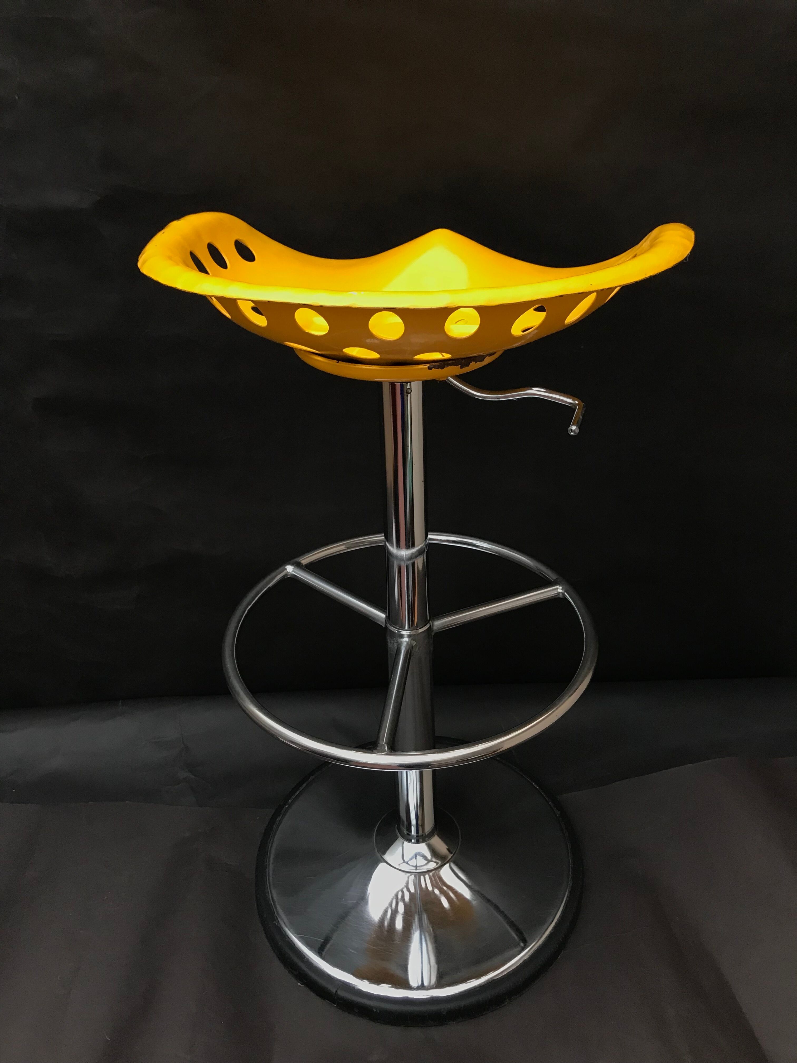 Bar stool "tractor" by Etienne Fermigier for Mirima 1971