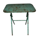 Painted metal folding table