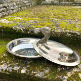 Duck Serving Platter – Vintage French EPNS Silver Plated Game Dish
