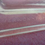 Vernox art-deco opalescent glass ashtray by Sabino