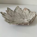 Raku ceramic leaf bowl – unique piece