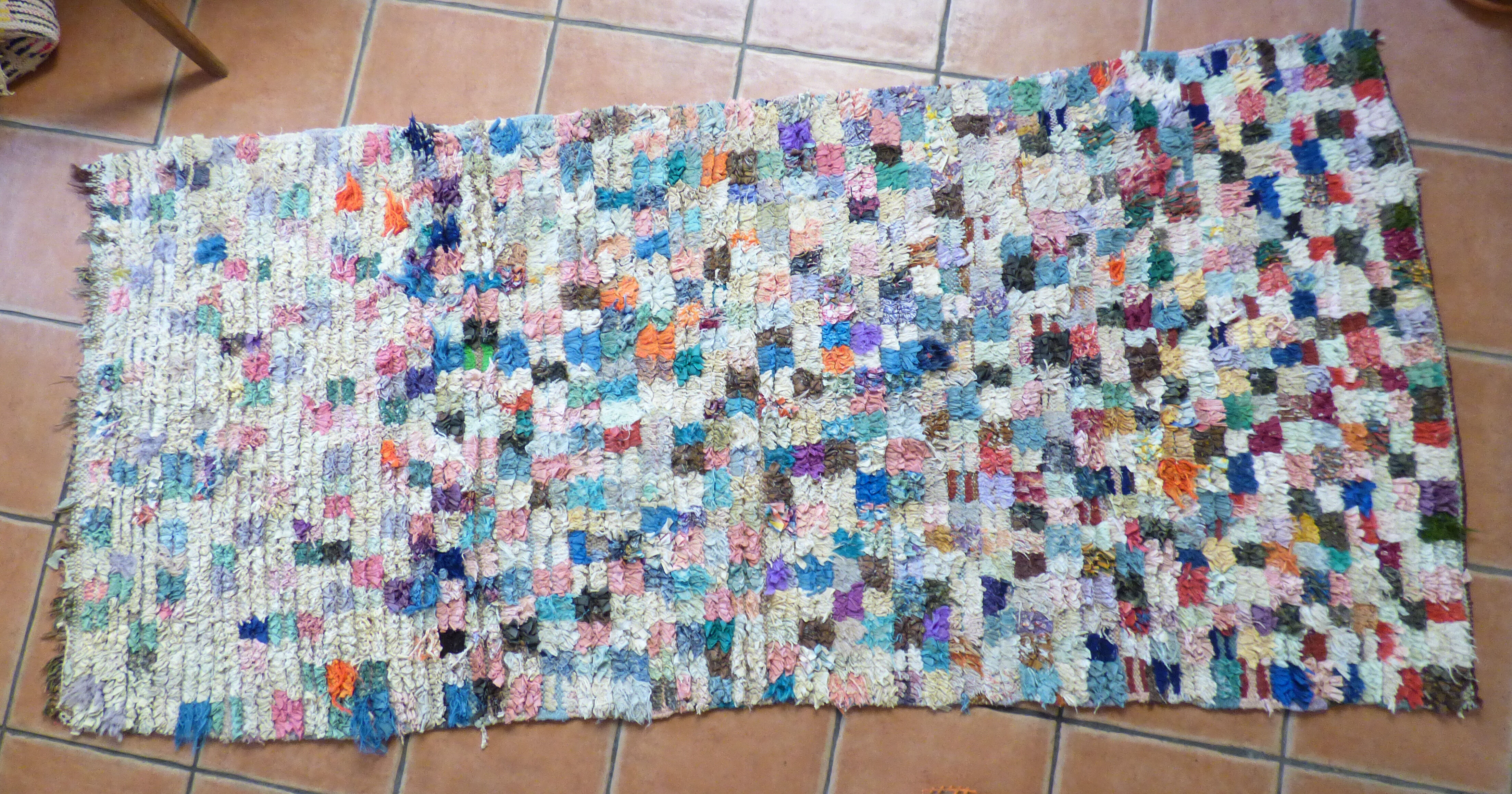 Plaid "corridor" boucherouite rug 100x200cm
