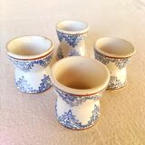 4 earthenware shells - diabolo shape