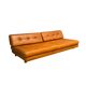 Cognac leather daybed / sofa, 1960s