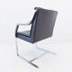 Fauteuil en cuir noir Knoll Art Collection par Rudolf B. Glatzel