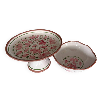 La Roue Vallauris serving bowl and dish