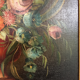 Oil on canvas flower bouquet
