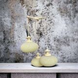 Vintage cascade chandelier / glazed effect pendant