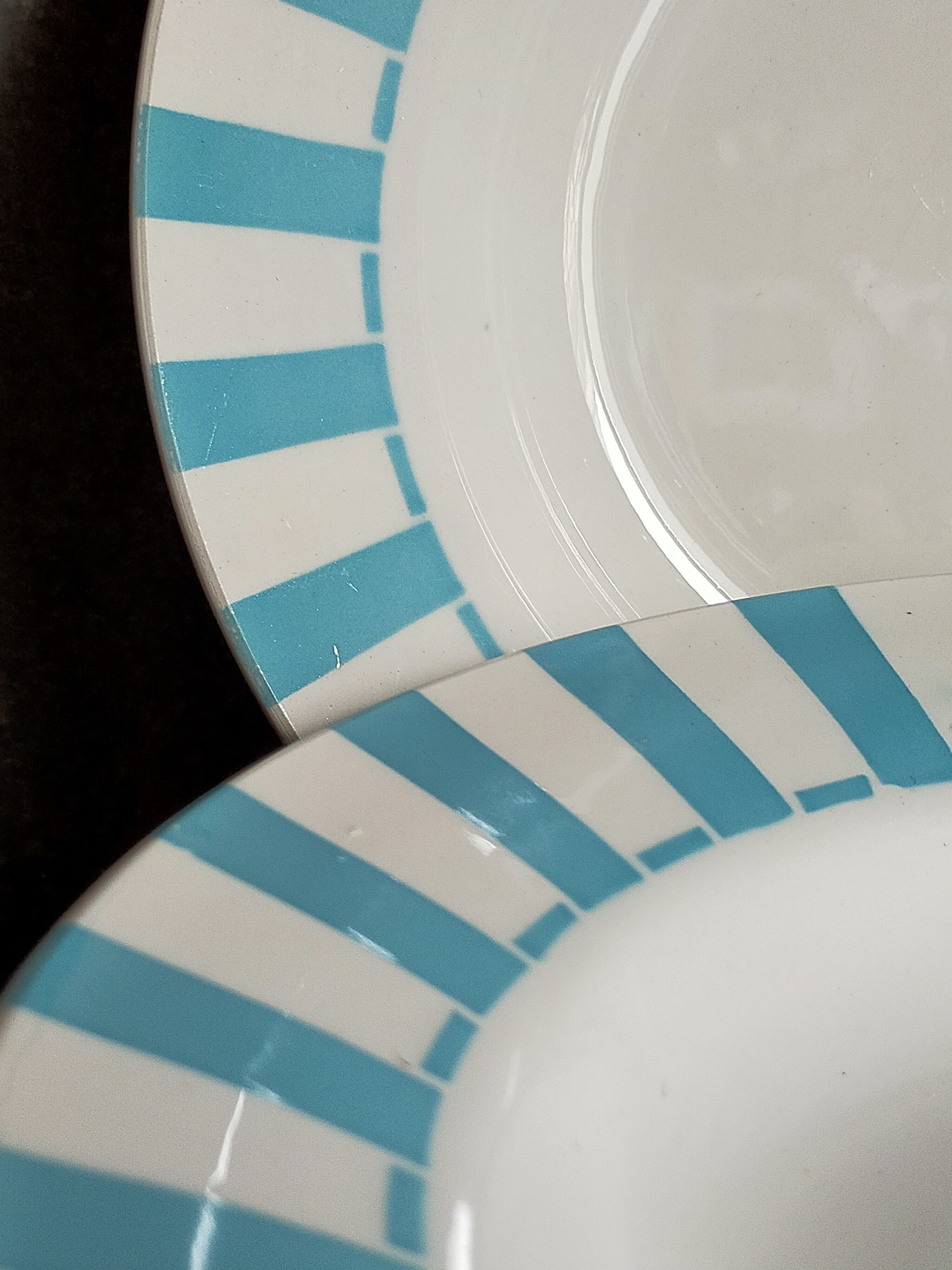 Six vintage Digoin-Sarreguemines plates