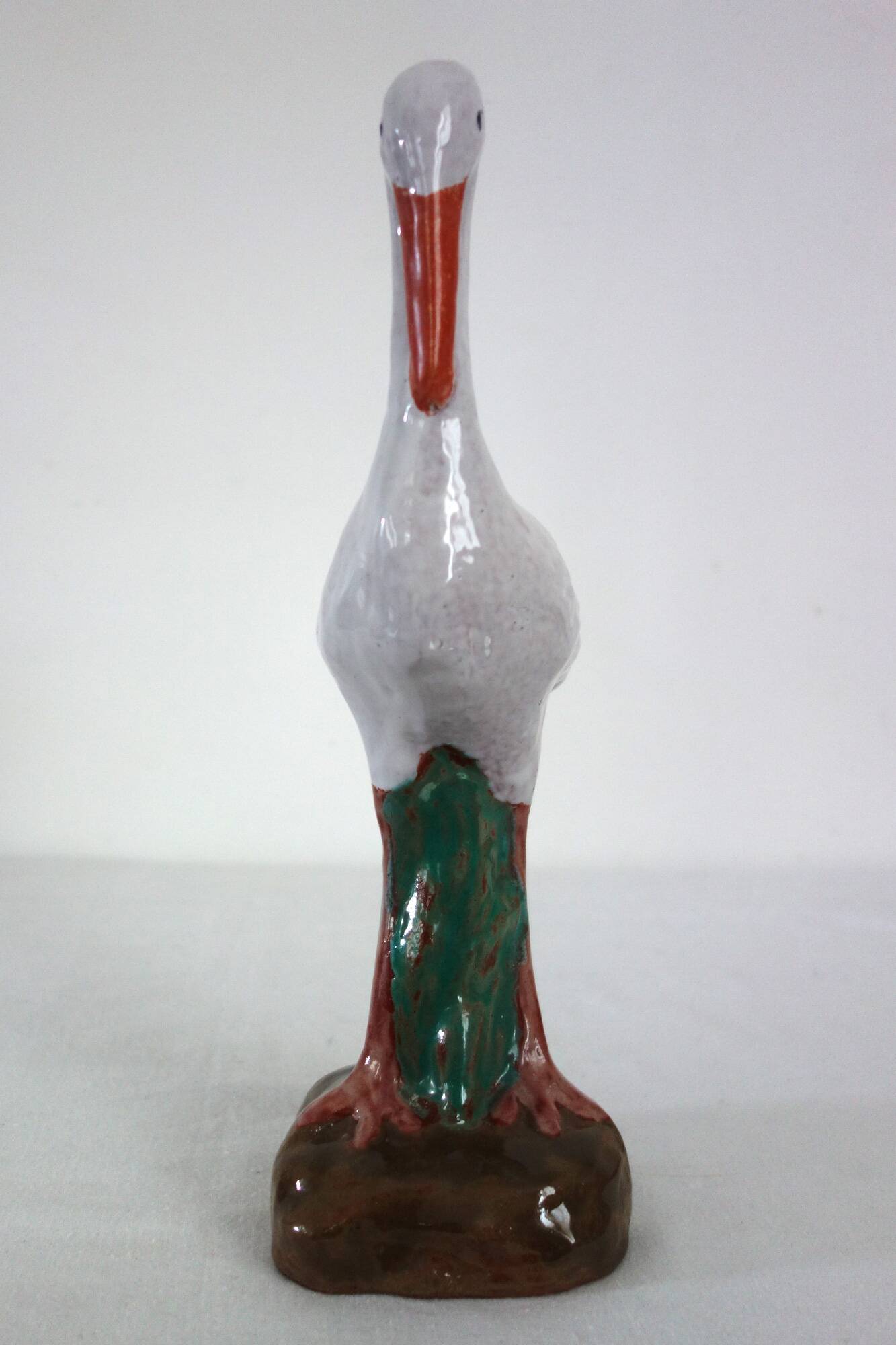 Vintage ceramic stork from the 50s/60s.